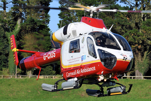 Hélicoptère MD900 G-CNWL de Cornwall Air Ambulance, UK