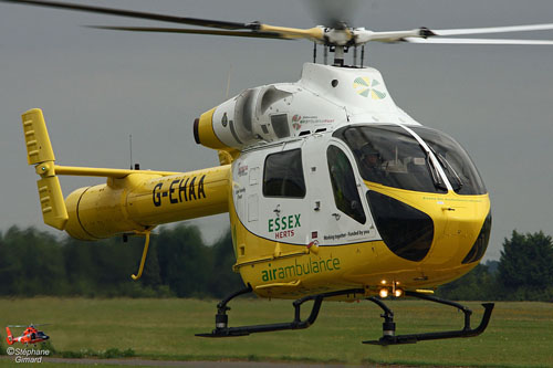 Hélicoptère MD902 G-EHAA ESSEX AIR AMBULANCE, Earls Cone, UK