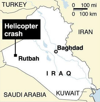 Crash d'un hélicoptère CH53E SuperStallion en Irak