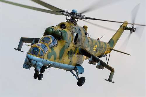 Hélicoptère MI24 Hind de l'Armée du Kazakhstan