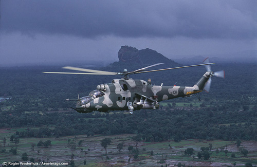 Hélicoptère MI24 Hind D Sri Lanka