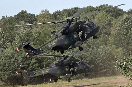 Hélicoptère NH90 TTH de l'Armée de Terre allemande