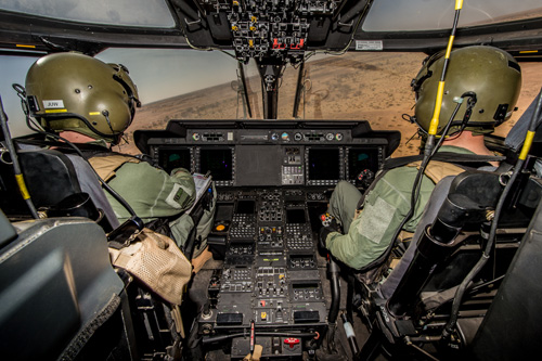 Hélicoptère NH90 TTH de l'Armée belge au Mali