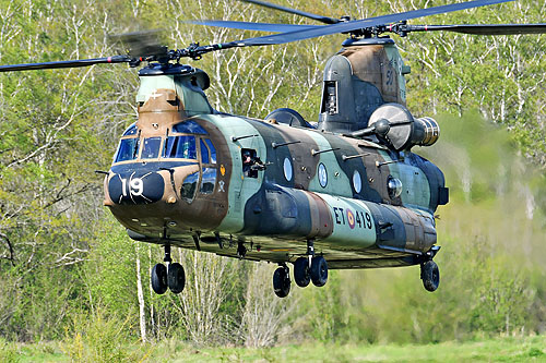 Hélicoptère de transport lourd CH47 Chinook de l'Armée de Terre espagnole (FAMET)