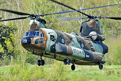 Hélicoptère de transport lourd CH47 Chinook de l'Armée de Terre espagnole (FAMET)