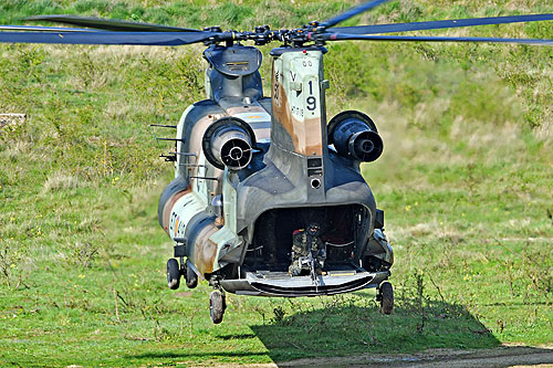 Hélicoptère de transport lourd CH47 Chinook de l'Armée de Terre espagnole (FAMET)