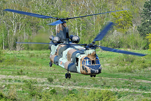 Hélicoptère de transport lourd CH47 Chinook de l'Armée de Terre espagnole (FAMET)