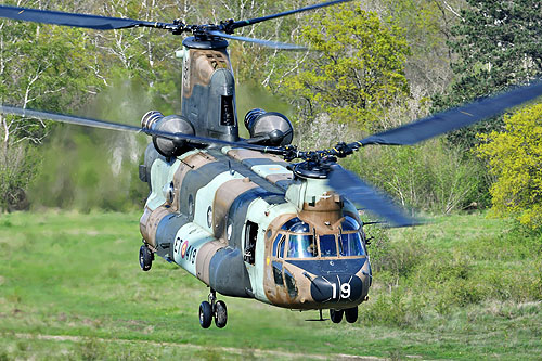 Hélicoptère de transport lourd CH47 Chinook de l'Armée de Terre espagnole (FAMET)