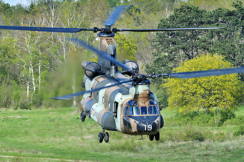 Hélicoptère de transport lourd CH47 Chinook de l'Armée de Terre espagnole (FAMET)