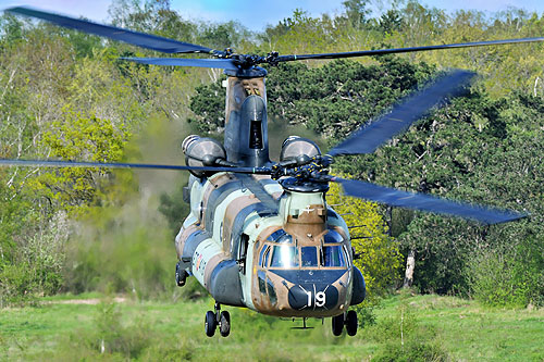 Hélicoptère de transport lourd CH47 Chinook de l'Armée de Terre espagnole (FAMET)