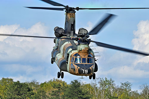 Hélicoptère de transport lourd CH47 Chinook de l'Armée de Terre espagnole (FAMET)