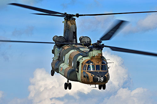 Hélicoptère de transport lourd CH47 Chinook de l'Armée de Terre espagnole (FAMET)