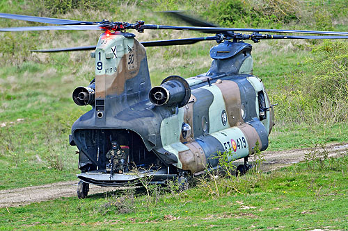 Hélicoptère de transport lourd CH47 Chinook de l'Armée de Terre espagnole (FAMET)