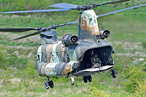 Hélicoptère de transport lourd CH47 Chinook de l'Armée de Terre espagnole (FAMET)