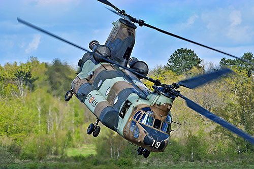 Hélicoptère de transport lourd CH47 Chinook de l'Armée de Terre espagnole (FAMET)