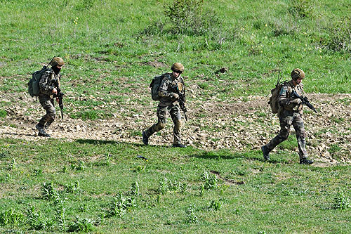 Progression des commandos vers la ville