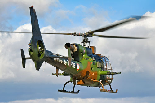 Décollage de l'hélicoptère Gazelle GAO