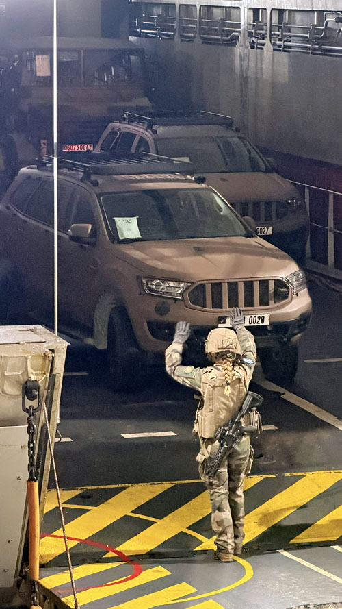 Chargement optimisé de l'EDAR, chaque véhicule étant positionné au plus juste pour maximiser la capacité d’emport