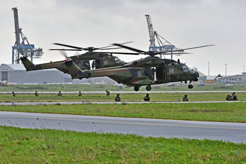 Redécollage des hélicoptère NH90