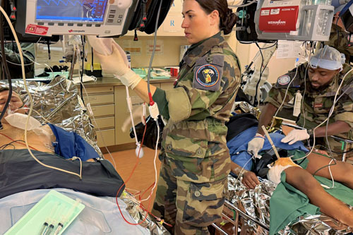 Module hospitalier du PHA, capable d’accueillir des blessés graves