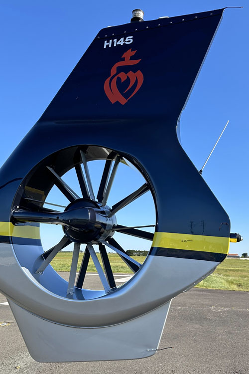 Hélicoptère H145 D3 F-HLVH d'OYA Vendée Hélicoptères