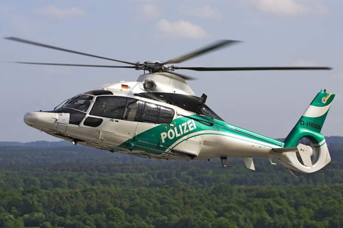 Hélicoptère EC155 Dauphin de la Polizei allemande