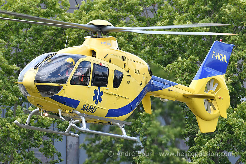 Hélicoptère EC135 F-HCHL du SAMU