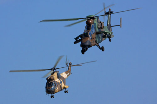 Hélicoptère SA330 Puma et EC665 Tigre ALAT