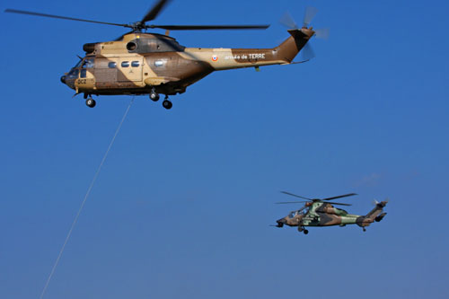 Hélicoptère SA330 Puma et EC665 Tigre ALAT