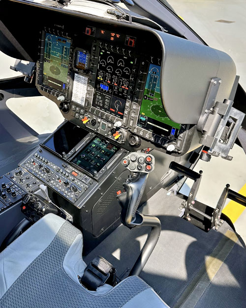 Photo de cockpit d'hélicoptère