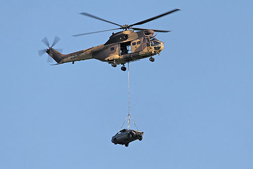 Hélicoptère SA330 Puma ALAT en camouflage désert