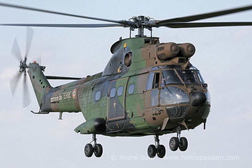 Hélicoptère SA330 Puma ALAT en camouflage Europe