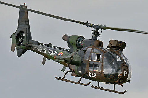 Hélicoptère SA342 Gazelle HOT de l'ALAT