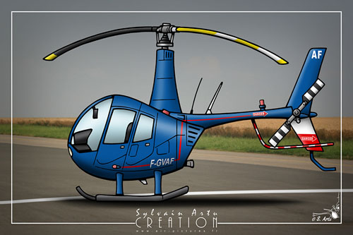 Hélicoptère Robinson R44