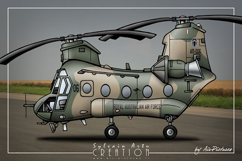 Hélicoptère CH47 Chinook Armée de l'Air australienne