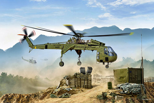 Hélicoptère CH54A Tarhe, US Army, Vietnam