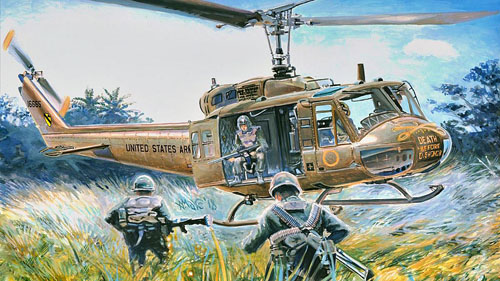 Hélicoptère UH1H Huey Slick, US Army, Vietnam