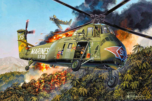 Hélicoptère HUS1, US Marines, Vietnam