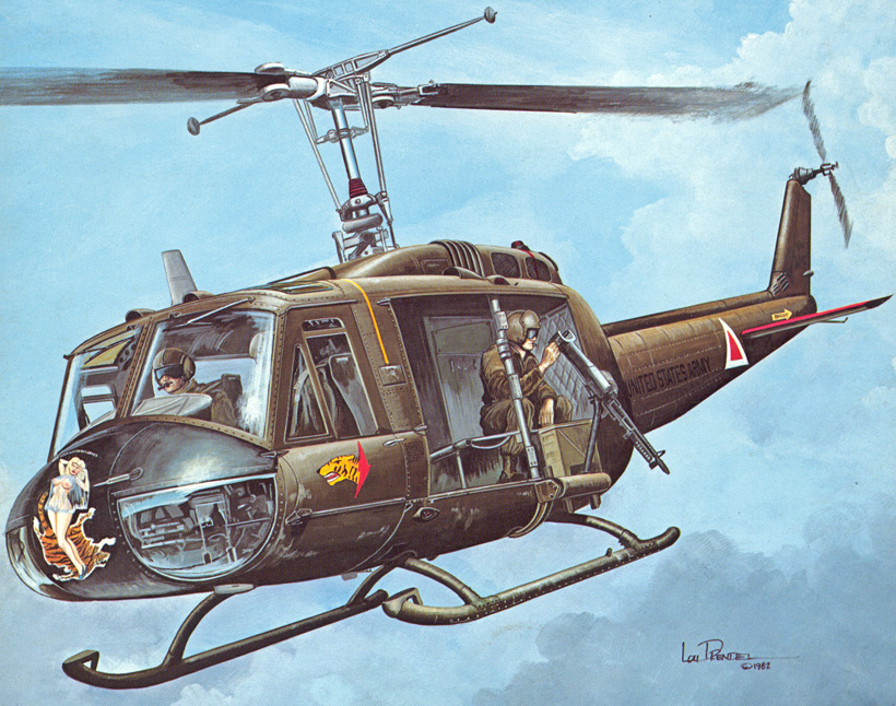 Hélicoptère UH1 Huey de l'US Army