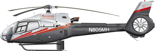 Hélicoptère EC130 de MAVERICK HELICOPTERS