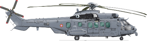 Hélicoptère EC725 Caracal de l'Armée de Terre (ALAT)