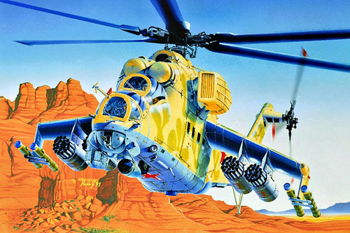 Hélicoptère MI24 Hind D de l'armée russe, Guerre d'Afghanistan