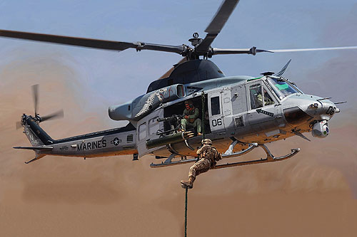 Hélicoptère UH1Y Venom des US Marines