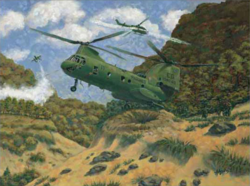 CH46 Seaknight, Vietnam