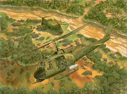 UH1 Huey, Vietnam