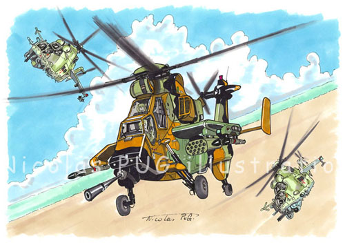 Tigre et MI24 Hind