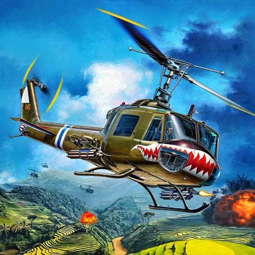 Hélicoptère UH1C Huey US Army, Vietnam