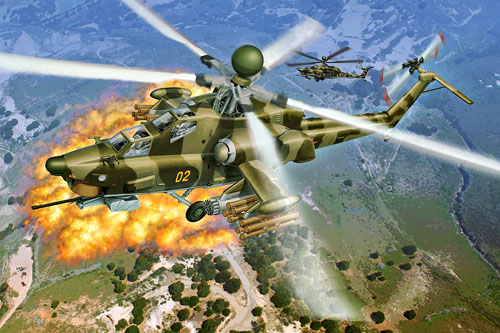 Hélicoptère d'attaque MI28 Havoc russe