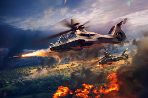 Hélicoptères RAH66 Comanche américains