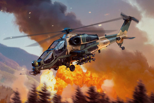 Hélicoptère T129 Atak turc